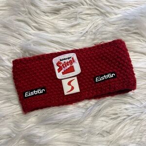 Eisbar red knit head band